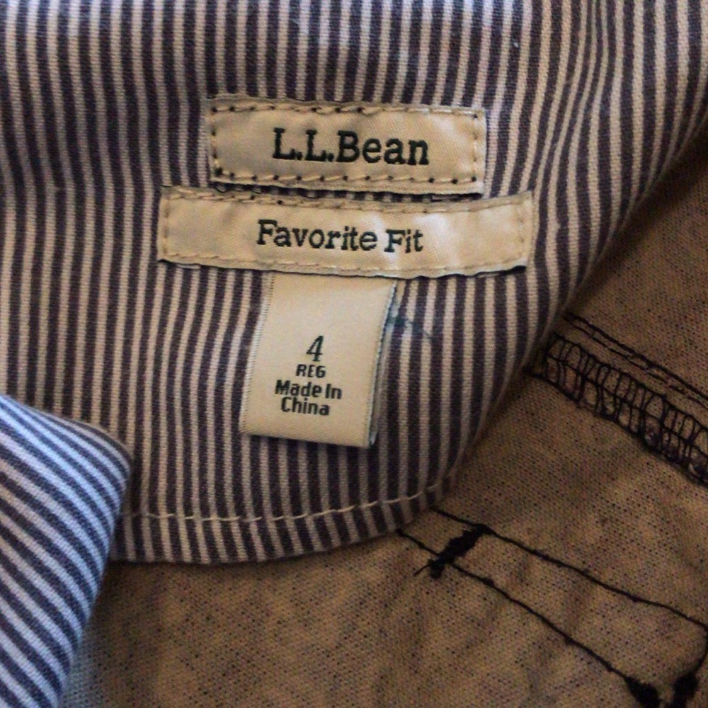 L.L. Bean Corduroy Paisley high waist skirt